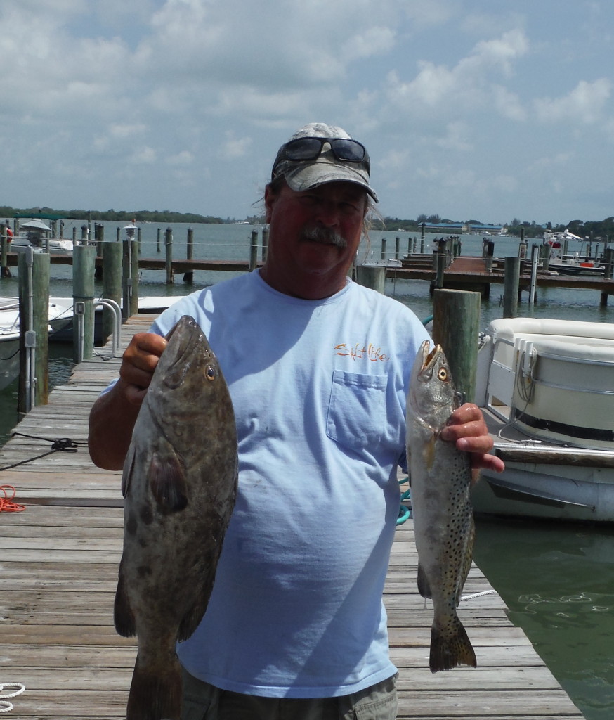 Grouper caught in the Gulf.